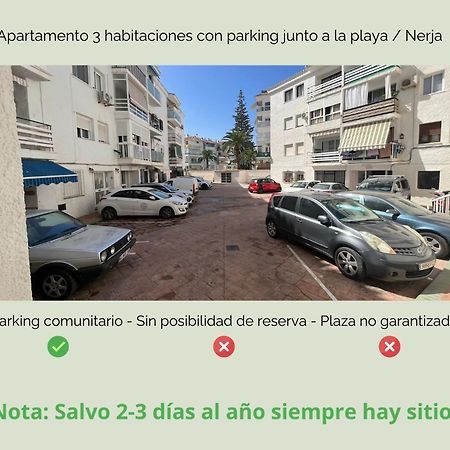 Apartamento 3 Hab Con Parking Junto A La Playa Nerja Exteriör bild